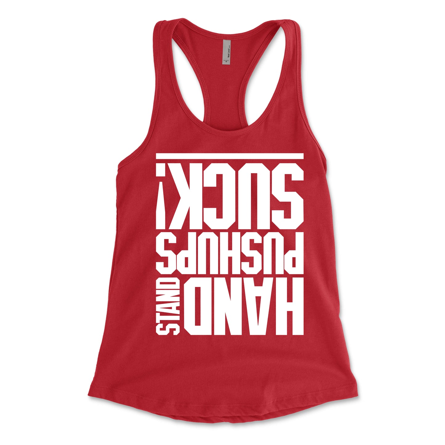 Hand Stand Pushups Suck Women's Racerback