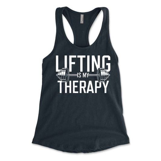 Lifting Is My Therapy Women's Racerback