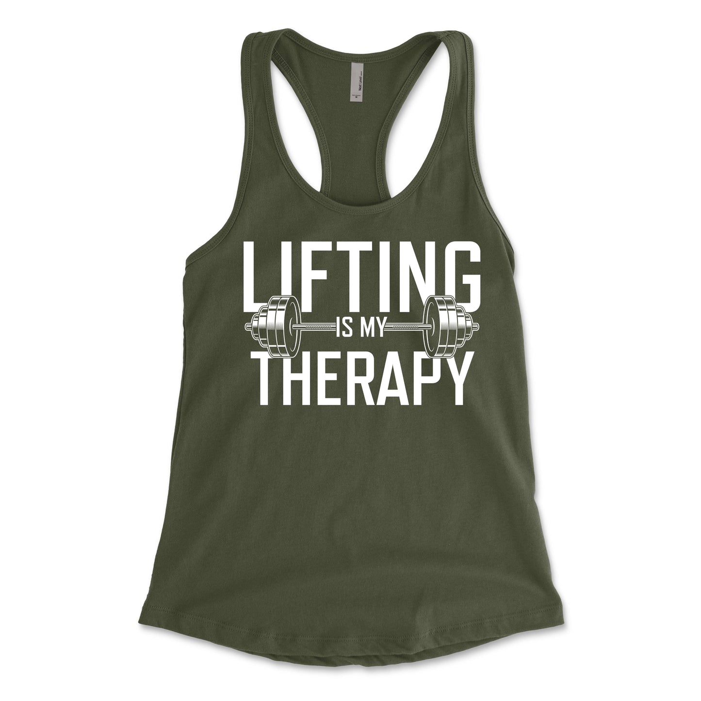 Lifting Is My Therapy Women's Racerback