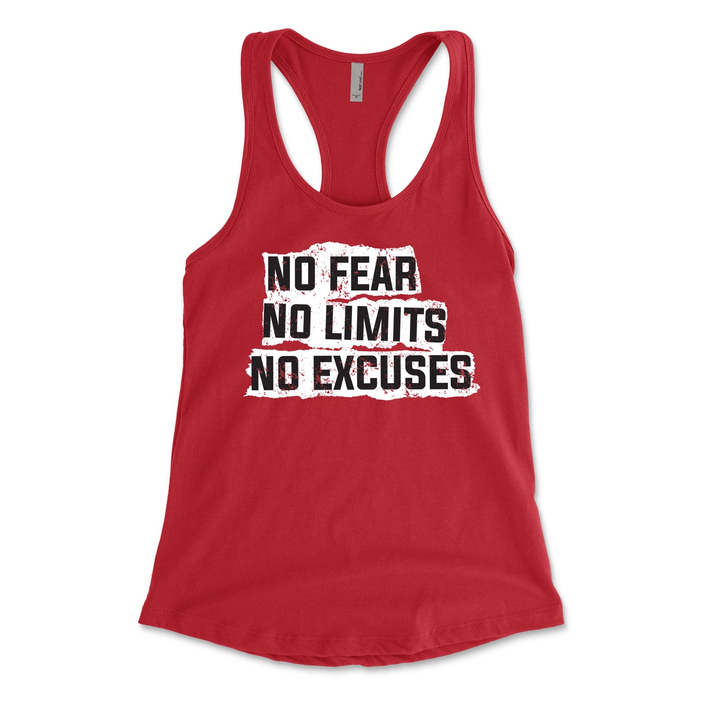 No Fear No Limits No Excuses Women's Racerback