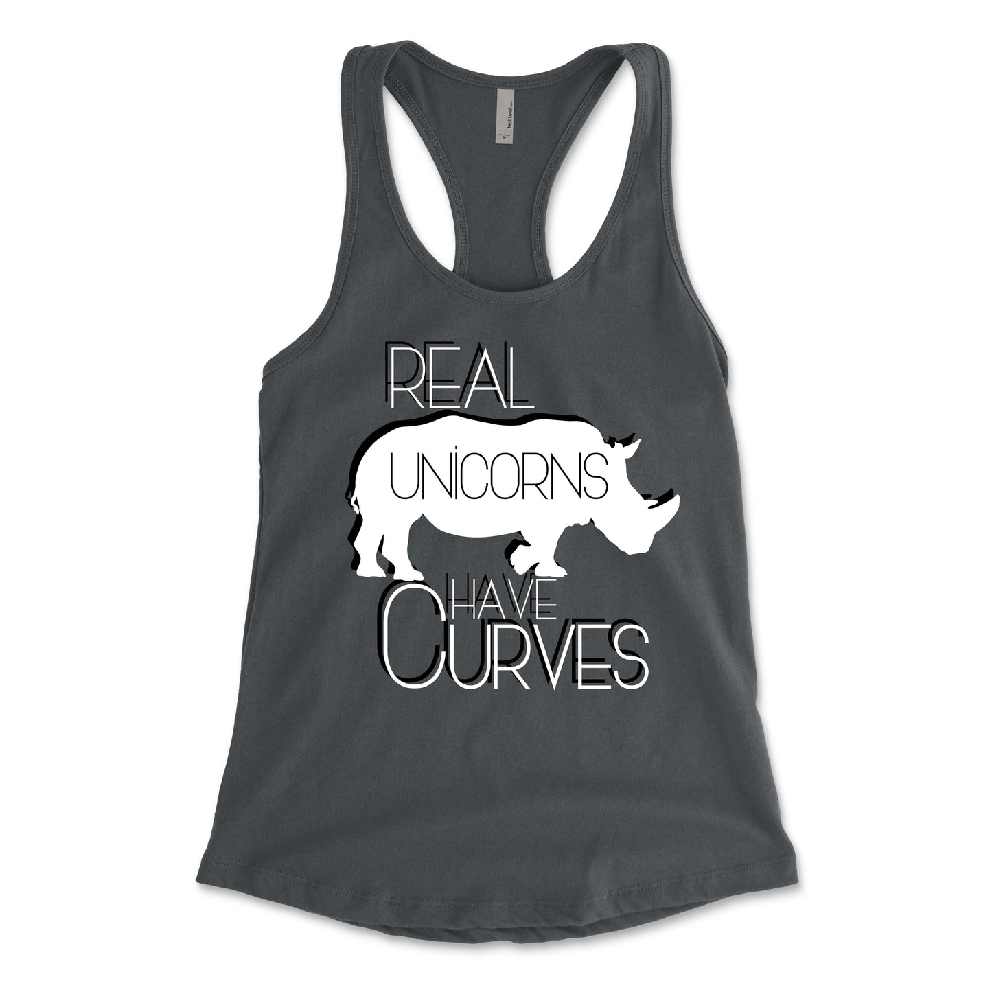 Real Unicorns Have Curves Women's Racerback