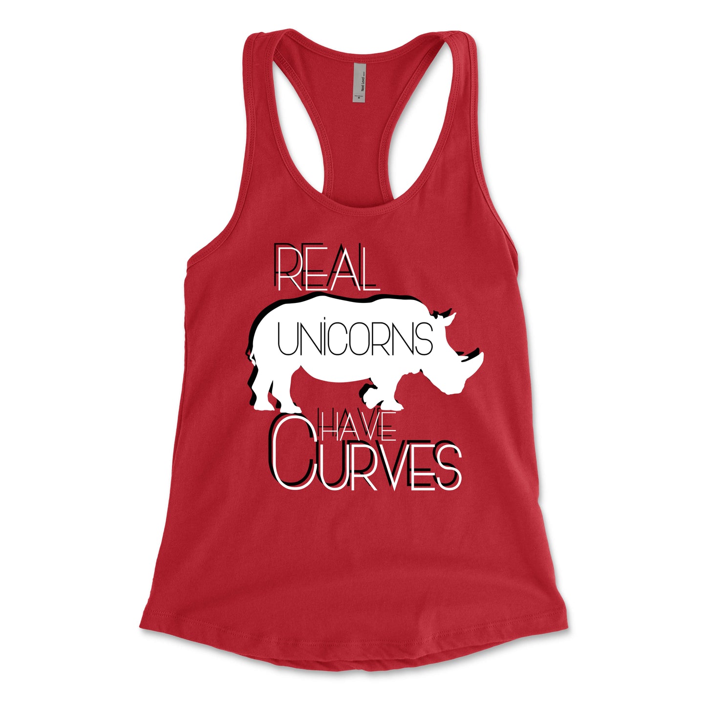 Real Unicorns Have Curves Women's Racerback