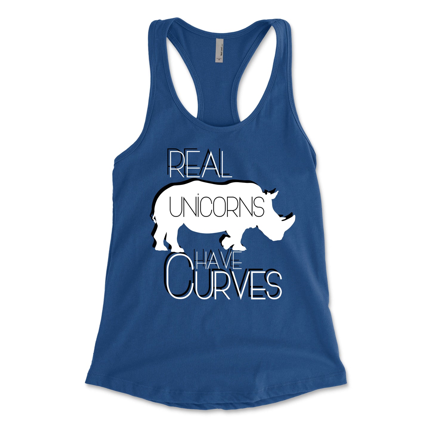 Real Unicorns Have Curves Women's Racerback