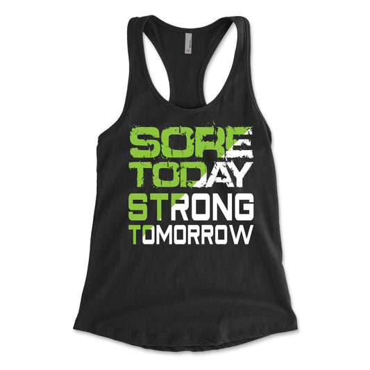Sore Today Strong Tomorrow Women's Racerback