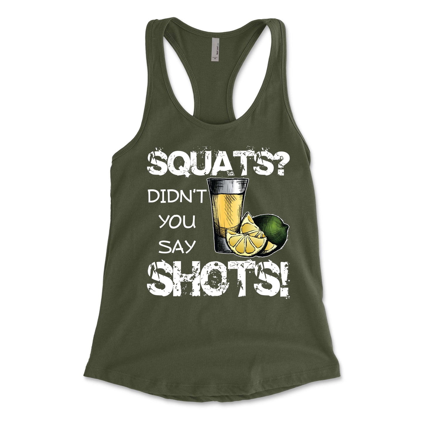Squats or Shots Women's Racerback