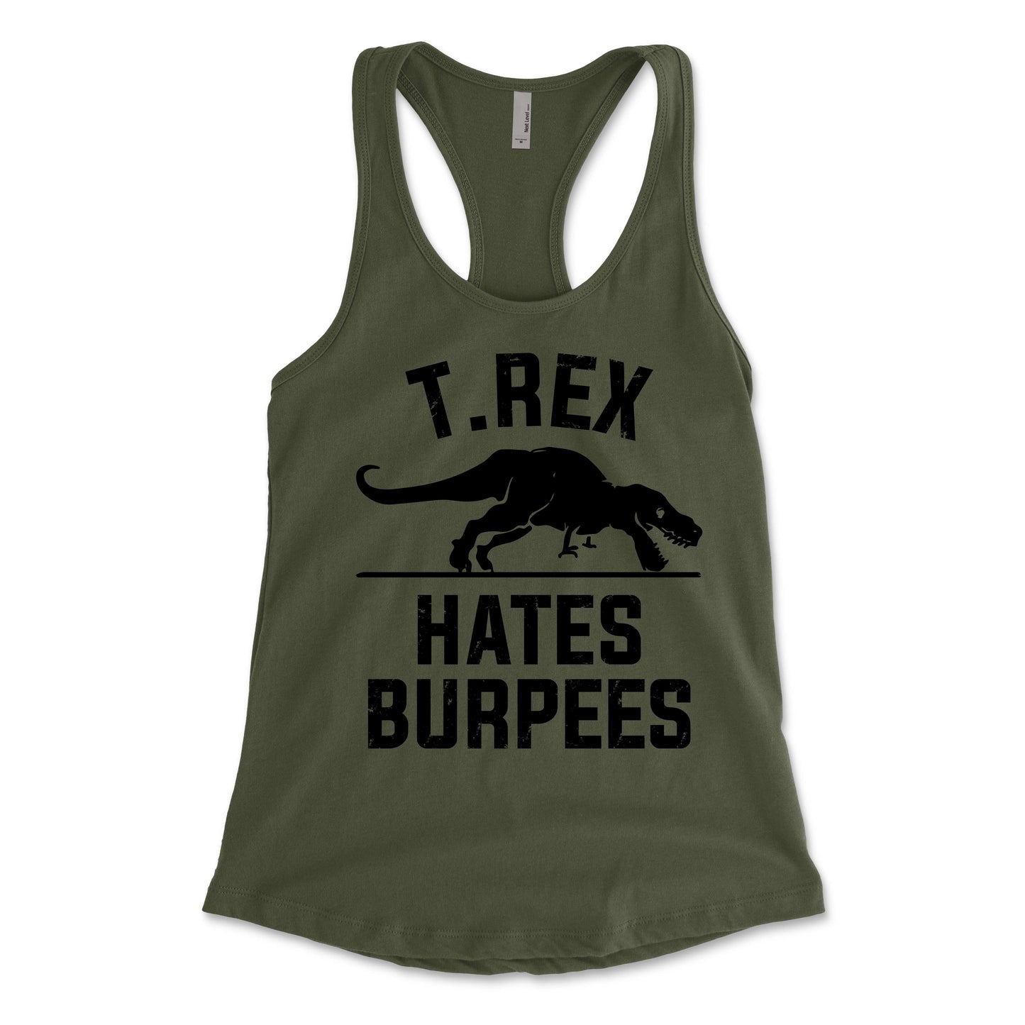 T.Rex Hates Burpees Women's Racerback