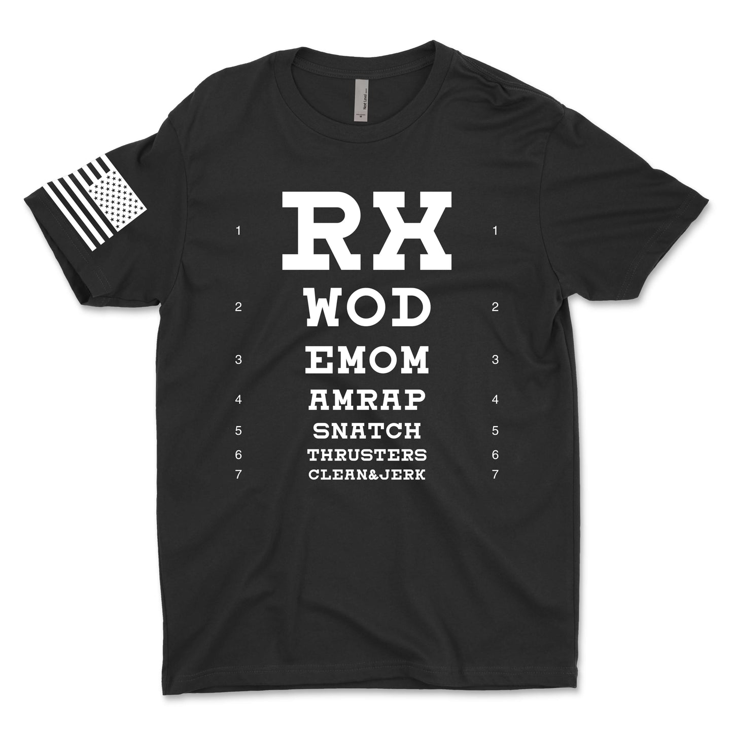 Fitness Eye Chart Men's T-Shirt