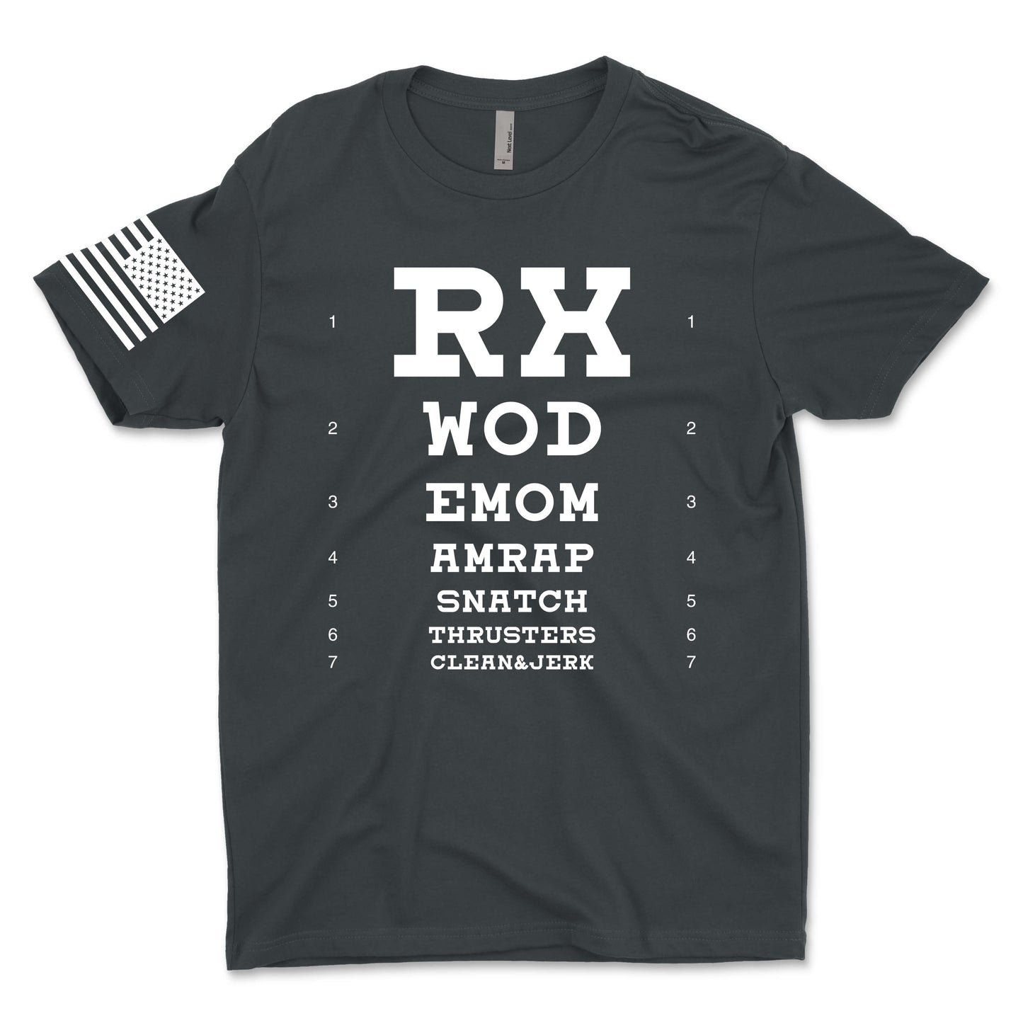 Fitness Eye Chart Men's T-Shirt