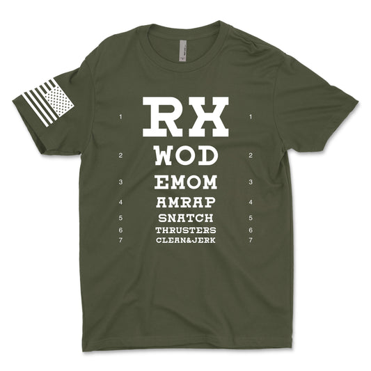 Fitness Eye Chart Men's T-Shirt