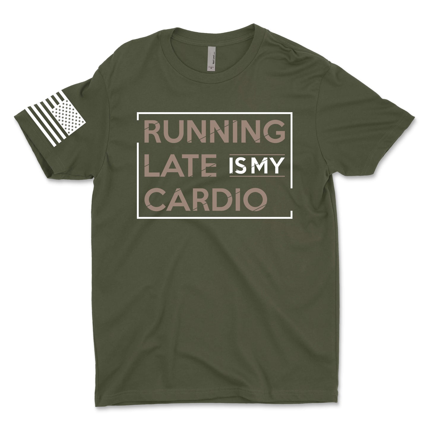 Running Late Is My Cardio Men's T-Shirt