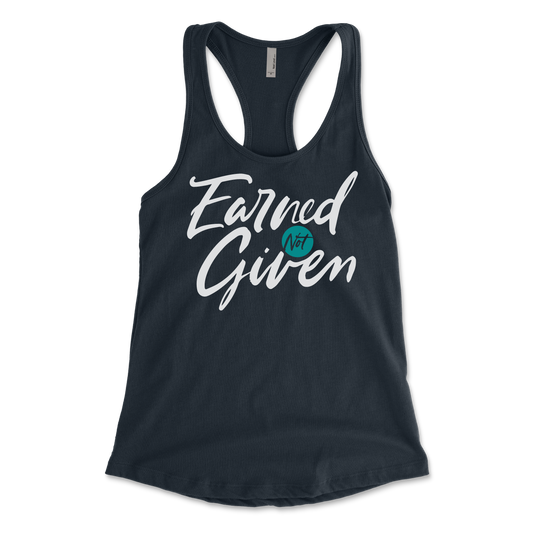 Earned Not Given Women’s Racerback Tank