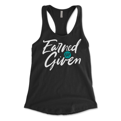 Earned Not Given Women’s Racerback Tank
