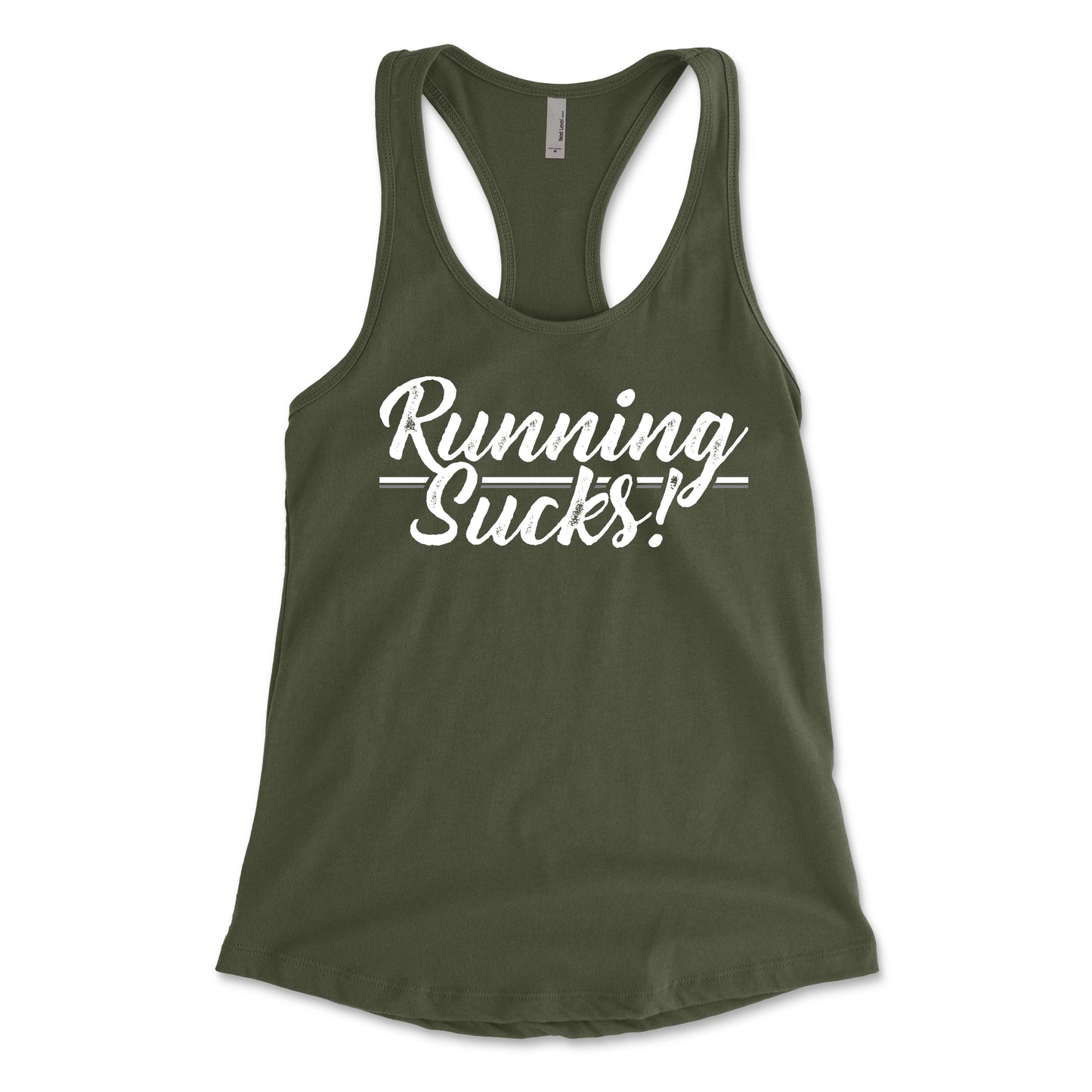 Running Sucks Women's Racerback