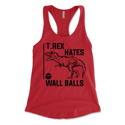 T.Rex Hates Wall Balls Women's Racerback