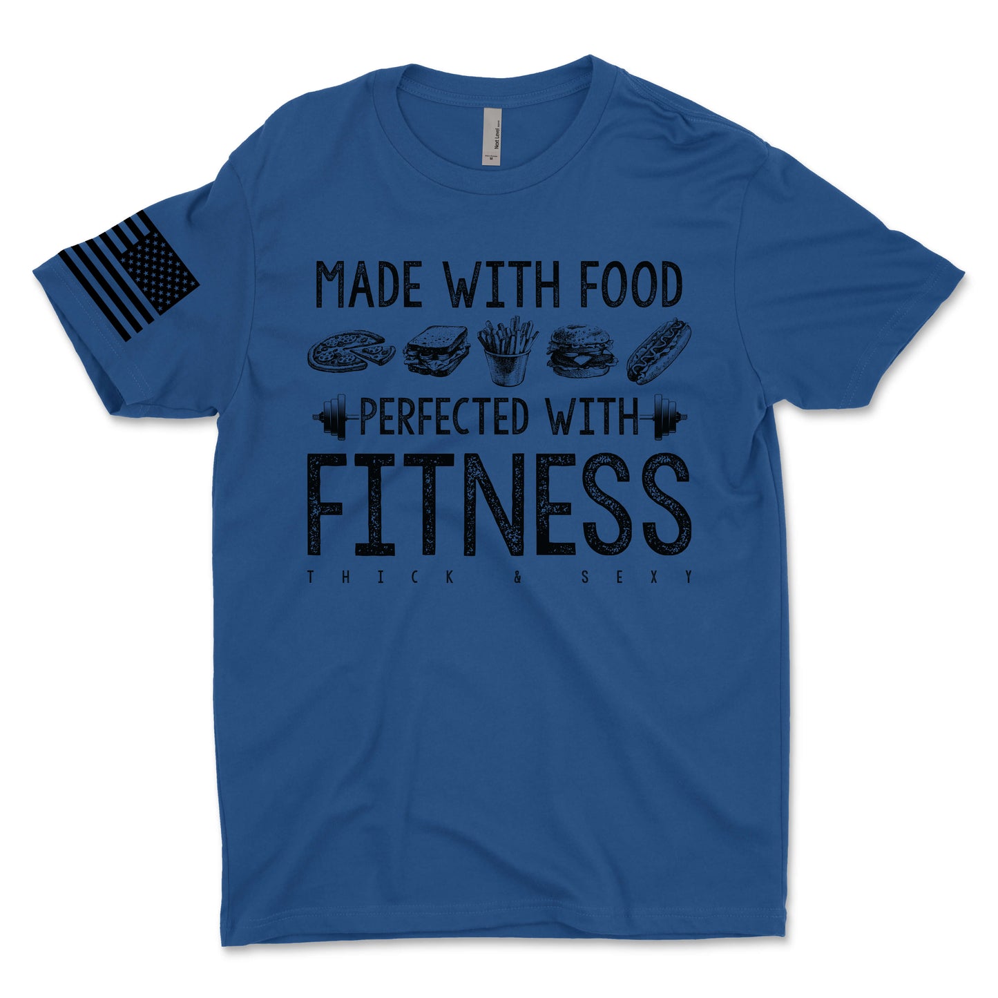 Made With Food Perfected With Fitness Men's T-Shirt
