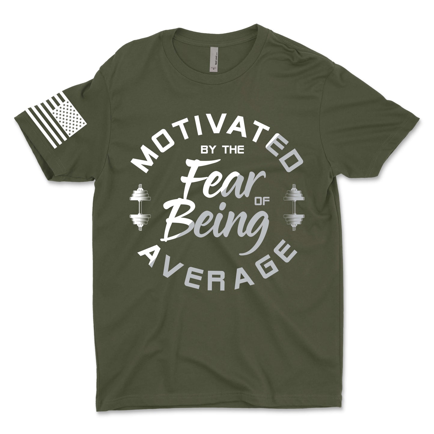 Motivated By The Fear of Being Average Men's T-Shirt