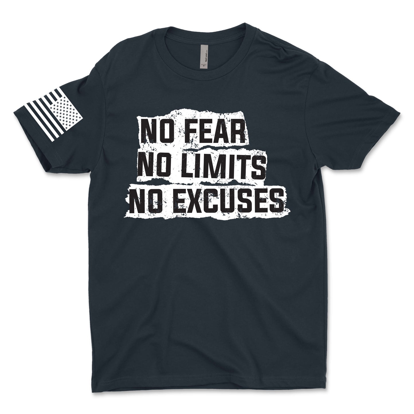 No Fear No Limits No Excuses Men's T-Shirt