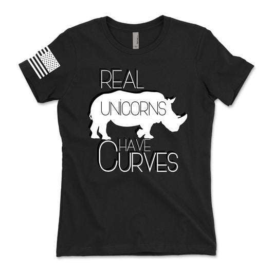 Real Unicorns Have Curves Women's T-Shirt