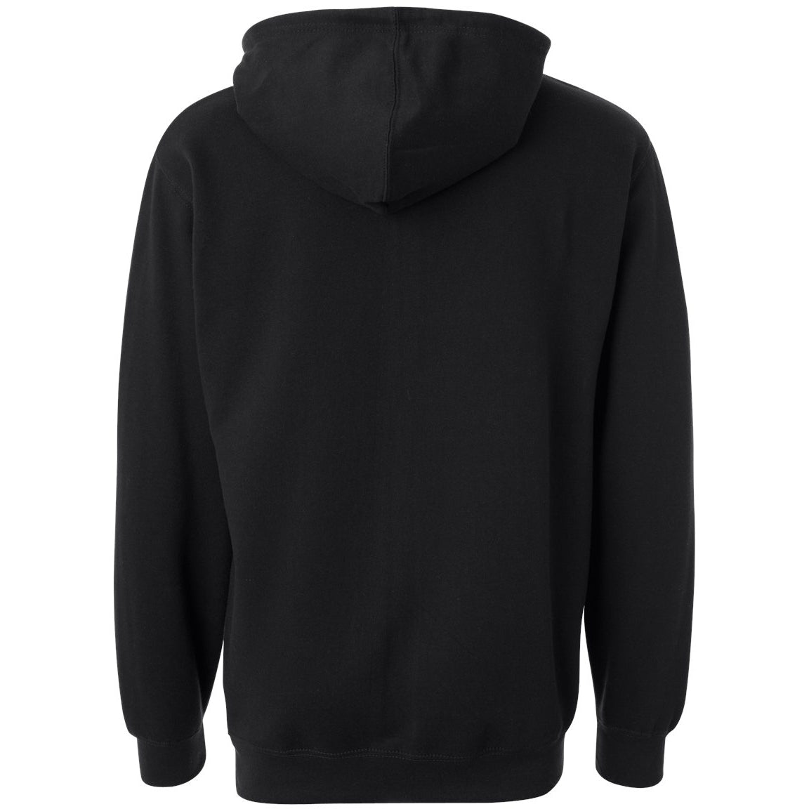 Thick plain best sale black hoodie